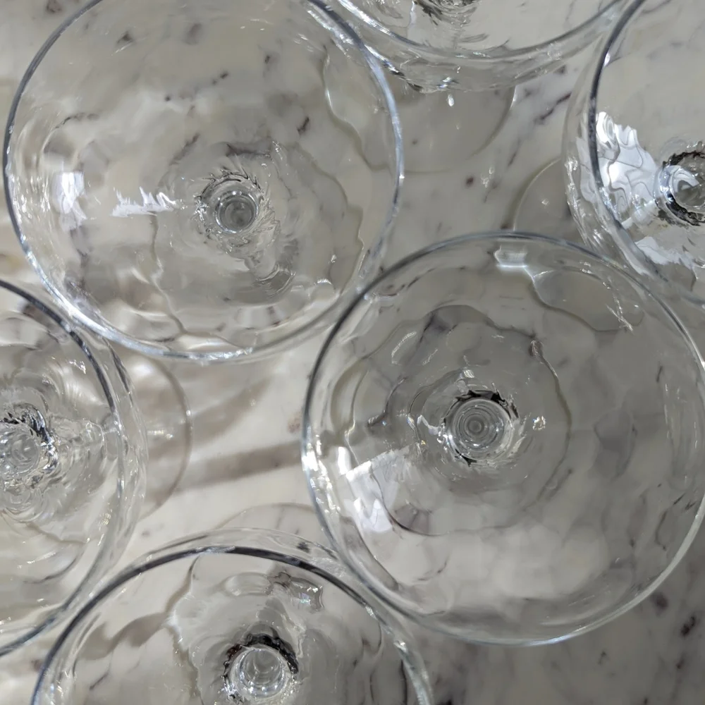 Set of 6 Champagne Saucers - Picture 4 of 9
